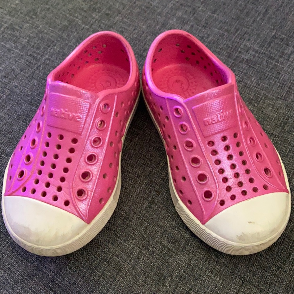 Pink Native shoes size 5